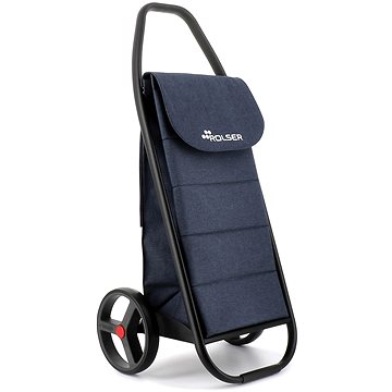 Rolser Com Tweed Polar Black Tube gurulós bevásárlótáska - kék