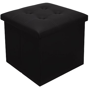Ruhhy 25779 zsámoly tárolóval 38 × 38 cm, fekete
