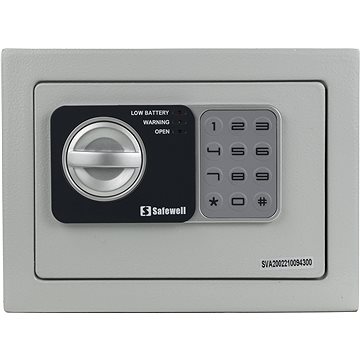 SAFEWELL Elektronikus széf 17l, szürke