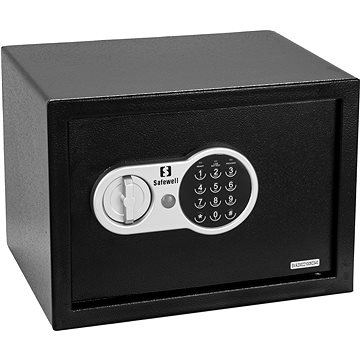 SAFEWELL Elektronikus széf 25l, fekete