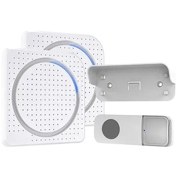 Solight 2x vezeték nélküli csengő, dugaljba, 200 m, fehér, learning code