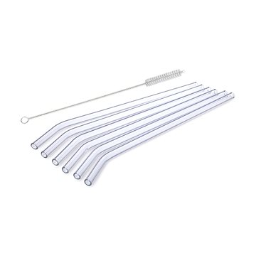 SIMAX Hajlított szívószál 23 cm 6 db + EXCLUSIVE kefe