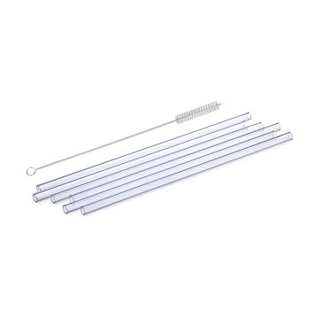 SIMAX Egyenes szívószál 20 cm 6 db + EXSLUSIVE kefe