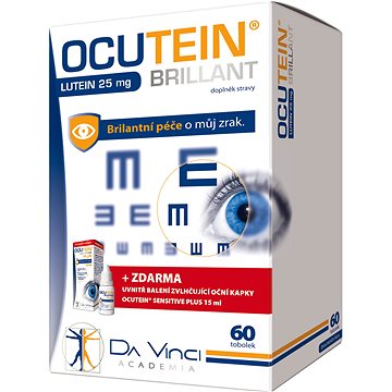 Ocutein Brillant Lutein 25mg DaVinci 60 kapszula + cseppek