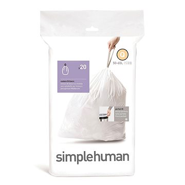 Simplehuman Typ Q 50-65 l, összehúzható, 20 db