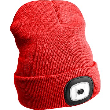 SIXTOL Télisapka, 45 lm, tölthető, USB, univerzális méret, piros