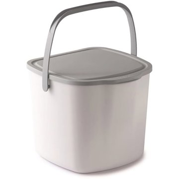 SNIPS Bio-hulladékgyűjtő 3 l fehér + világosszürke fedél