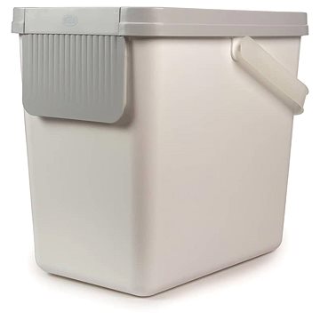 SNIPS szelektív szemetes, 25 l, fehér + világosszürke fedél