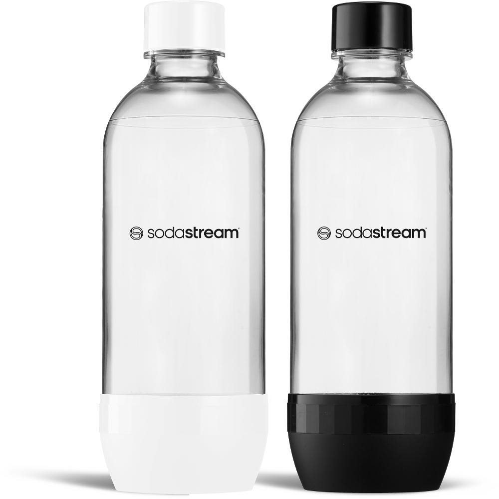 Sodastream Jet Palack (mosogatógépben mosható), fekete/fehér, 2×1 l