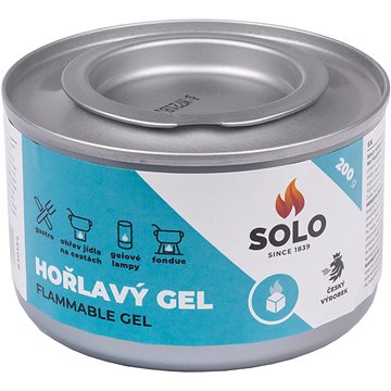 SOLO Gyúlékony gél dobozban, 200 g