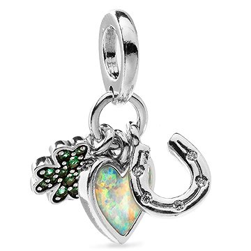 PANDORA 792755C01 Négylevelű lóhere, szív és patkó (Ag 925/1000, 2 g)
