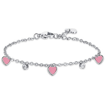 Girl's steel bracelet with heart