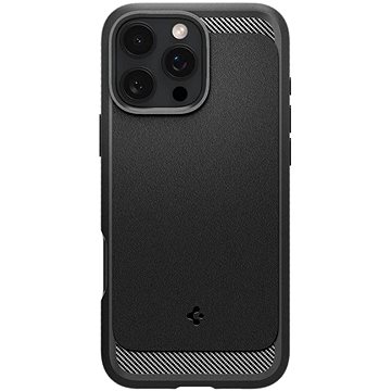 Spigen Rugged Armor MagSafe Matte Black iPhone 16 Pro tok