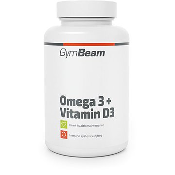 GymBeam Omega 3 + D3-vitamin, 90 kapszula