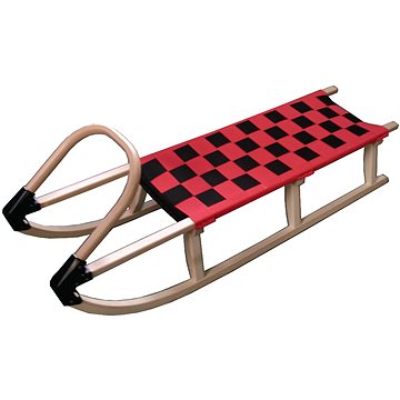 Acra fa szánkó pántokkal 125 cm-es piros