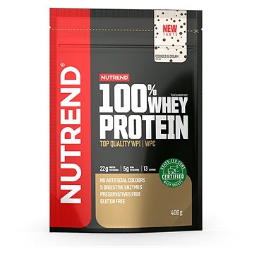 Nutrend 100% Whey Protein 400 g, cookies-cream