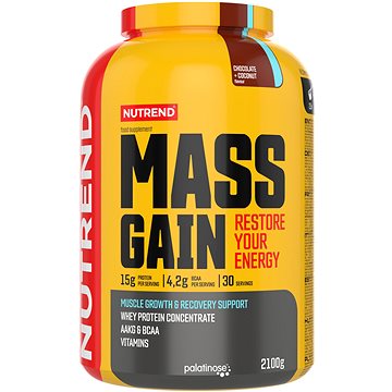 Nutrend Mass Gain 2100 g, csokoládé+kókuszdió