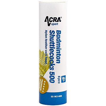 ACRA 500 Tollaslabda, nejlon, 6 db, tubusban