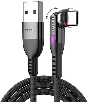 Statik PowerPivot USB-A to USB-C, 0,9m
