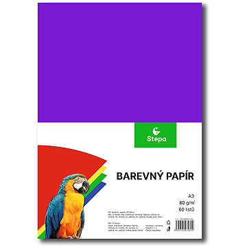 STEPA A3 60 listů, mix 12 barev