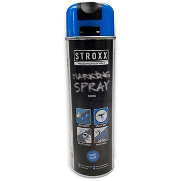 STROXX Značkovací sprej 500 ml rychleschnoucí fluorescenční modrý