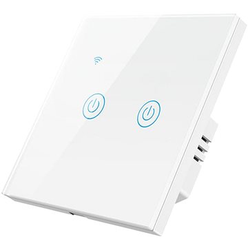 Surtep Tuya Smart DS-101BW-2 gombos villanykapcsoló, fehér