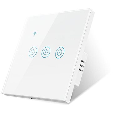 Surtep Tuya Smart DS-101BW-3 gombos villanykapcsoló, fehér
