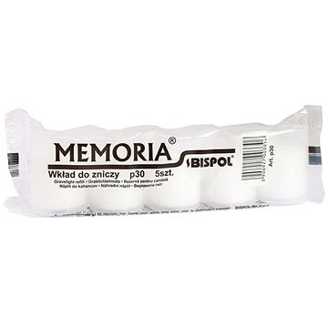 BISPOL Temetői gyertya Memoria, fehér 5× 30 g