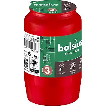 Bolsius RC3 olajpatron 152 g, piros