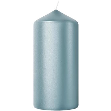 BOLSIUS Pillar Metallic Blue 12 cm, 245 g