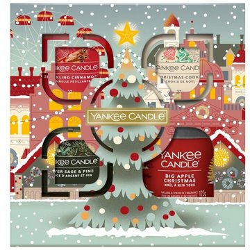 YANKEE CANDLE 3×27 g, 1×122 g karácsonyi ajándékcsomag
