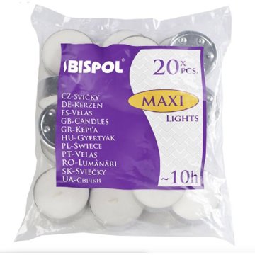 BISPOL Maxi Lights (10 óra), 20 darab