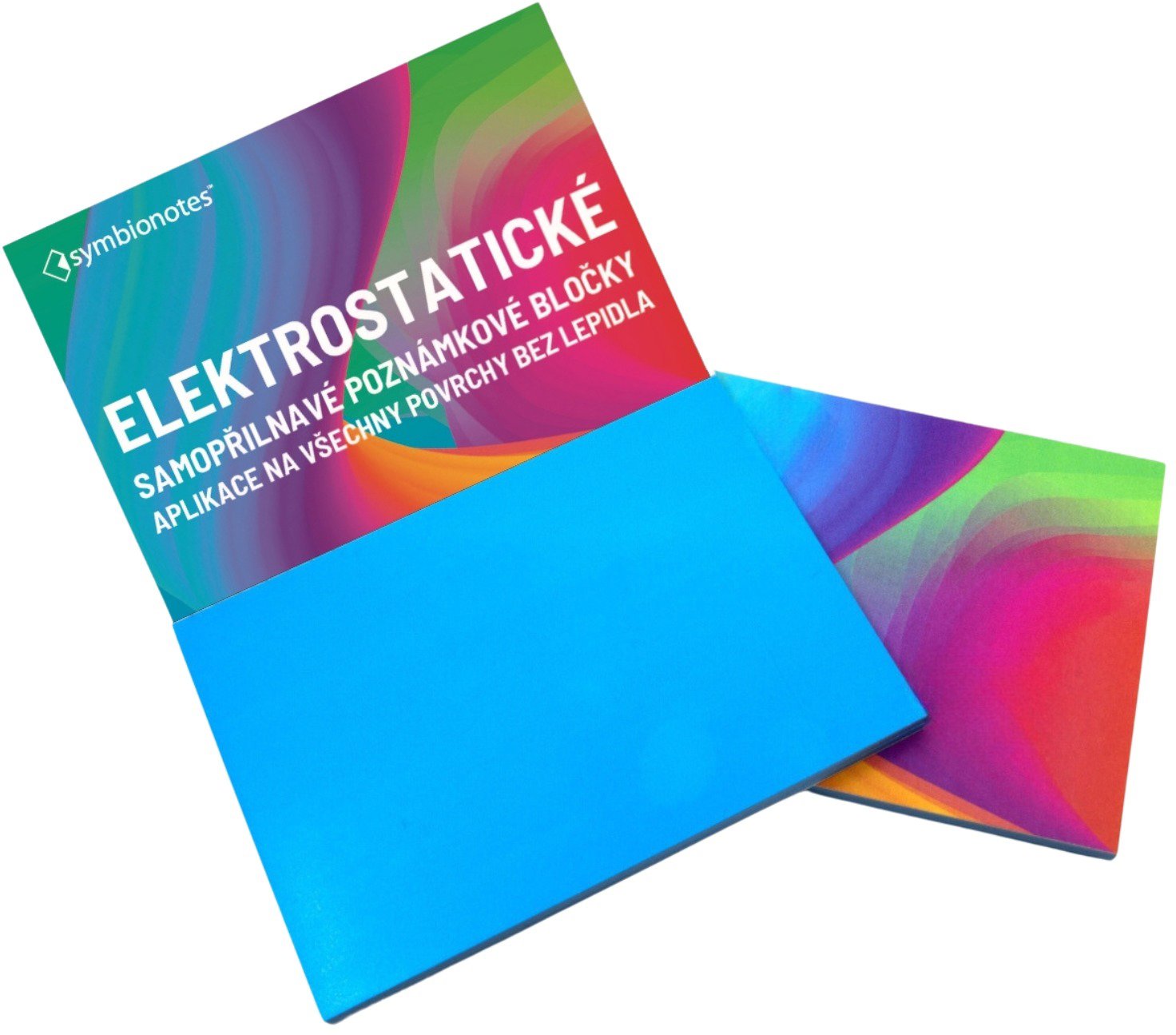 SYMBIO Symbionotes - 190 x 100mm, elektrosztatikus, kék, 100db