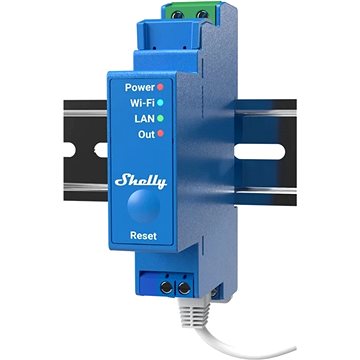 Shelly Pro 1, kapcsolómodul DIN-sínre, WiFi, LAN