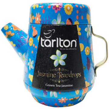 Tarlton Tea Pot Jasmine Teardrops green Tea, pléh, 100 g