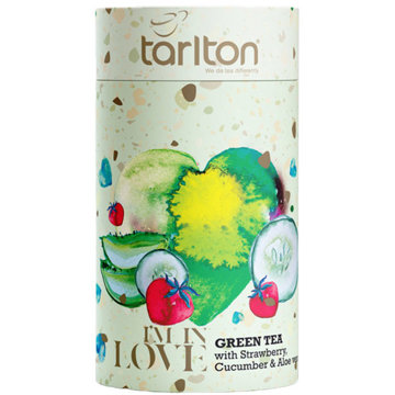 Tarlton Green Love Strawberry, Cucumber & Aloe vera, papír 100 g