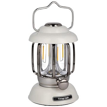 Tesla LED Retro dekoratív lámpa 5 W, 370 lm, 2 × 2200 mAh, IP44, fehér