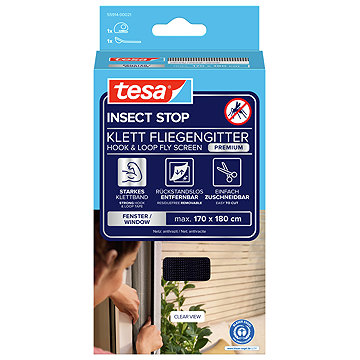 tesa Szúnyogháló COMFORT, ablakra, antracit