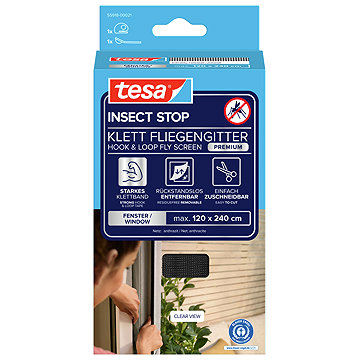 tesa Szúnyogháló COMFORT, francia ablakra, antracit