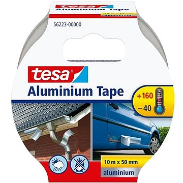tesa Alumíniumszalag, kiemelkedő tapadóerő, ezüst, 10m:50mm