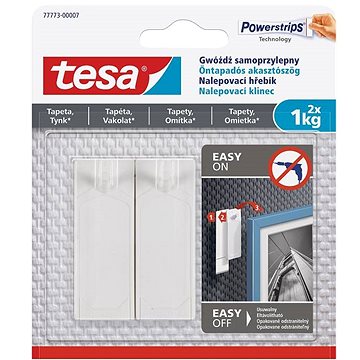 tesa Öntapadós akasztószög tapétára és vakolatra 1 kg