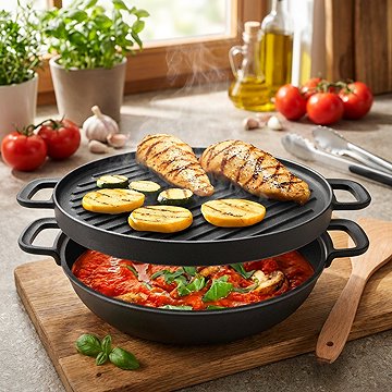TESCOMA MASSIVE Kétoldalas grill serpenyő 30 cm 617016.00