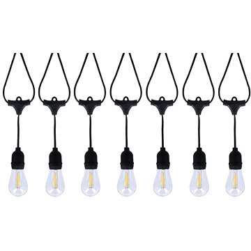 Tesla partilánc, 15LED, 13,5 m + 2 m, 11 üzemmód, 2700 + 6000 K, meghajtó, időzítő
