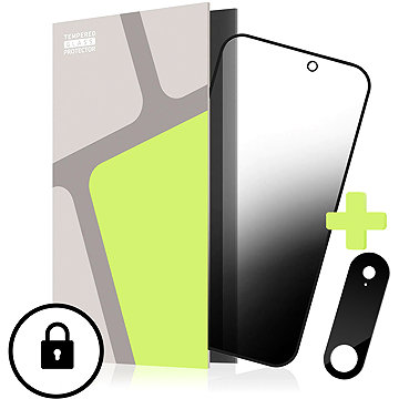 Tempered Glass Protector iPhone Air üvegfólia + kamera védő fólia - PRIVACY GLASS, Case Friendly