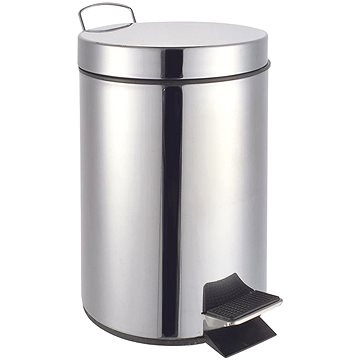TORO hulladékgyűjtő, 3 l, pedál, rozsdamentes acél