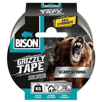 BISON GRIZZLY TAPE 10 m ezüst