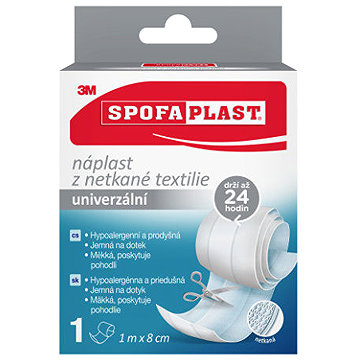 3M Spofaplast 864 Nem szőtt textil ragtapasz, 1 m × 8 cm, 1 db