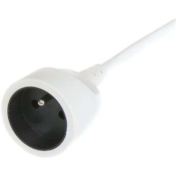 PremiumCord hosszabbító, 230V, 3m, 1 foglalat, fehér