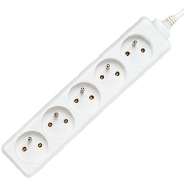 PremiumCord hosszabbító 230V, 5 foglalattal, fehér, 3m