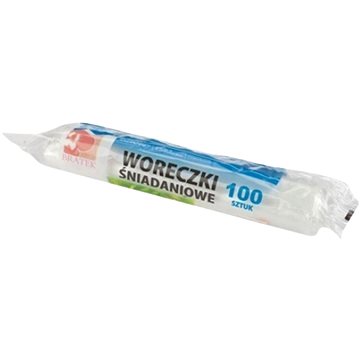 BRATEK mikrotén zacskó, 100 darab, 15×28 cm